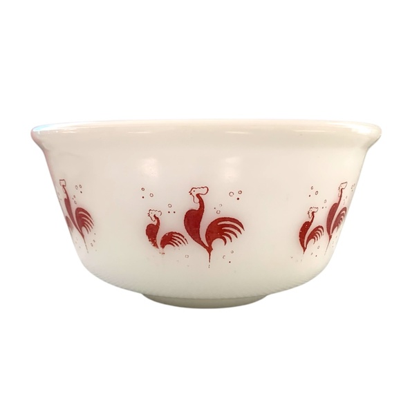 Hazel atlas Other - Purolator Shipping! Vintage Hazel Atlas Rooster Bowl 6 3/4”